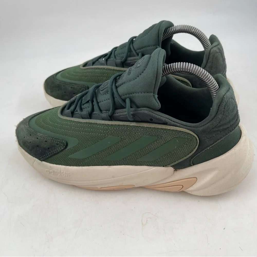Adidas Men’s Ozelia Shadow Green- SZ 7 -Oxide Lace-Up Low Top Running Shoes